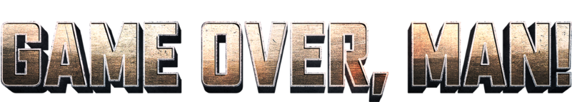 Game Over, Man - Game Over Man Logo Png (800x180), Png Download