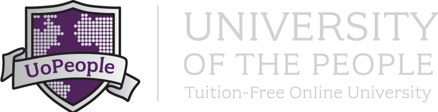 The Online University Model And Uopeople, Is It Worth - University Of The People (853x218), Png Download