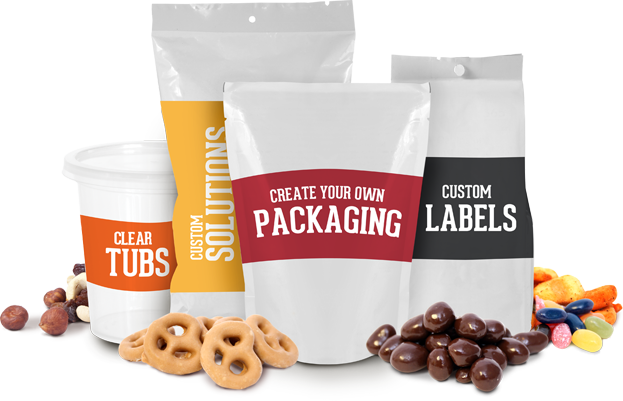 Organic Food Mills Private Label Packaging - Types Of Packaging (623x401), Png Download