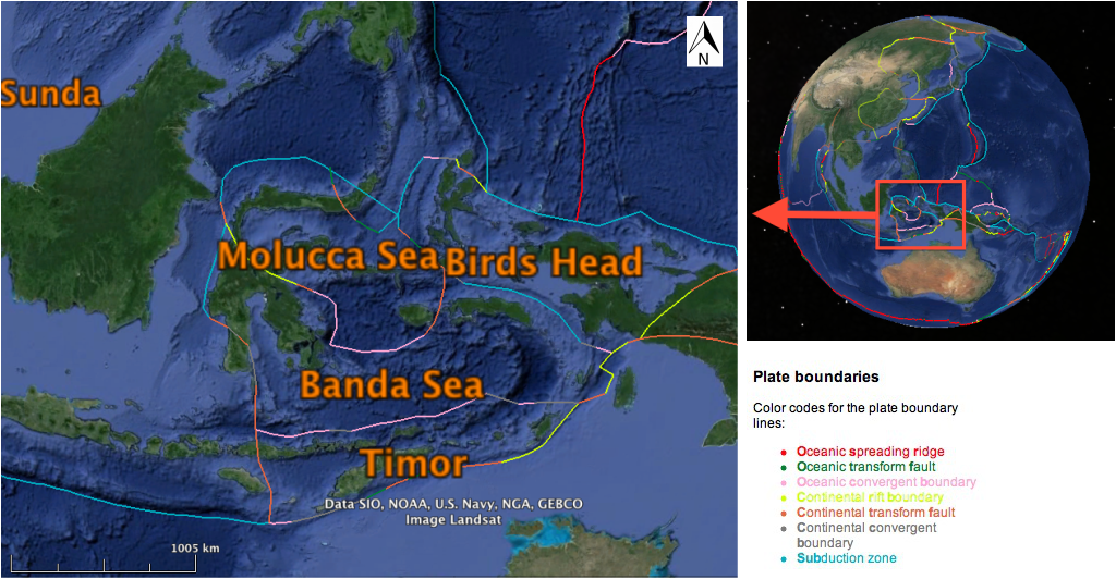 Banda Sea Earthquake Tectonic Plates (1024x532), Png Download