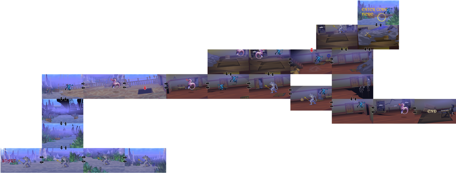 2 Leagues Under The Sea Map - Falconreach Map (1599x632), Png Download