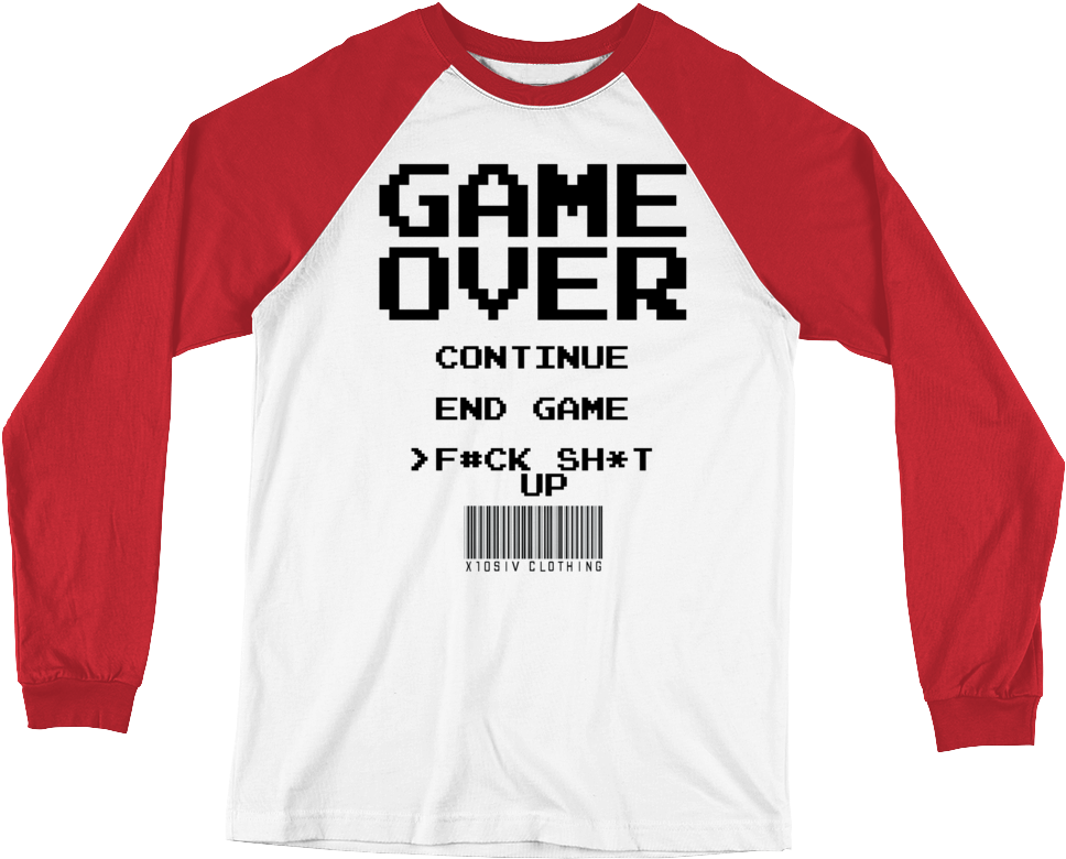 Game Over Men's Baseball T-shirt - Anything You Can Do I Can Do Bleeding (1000x1000), Png Download