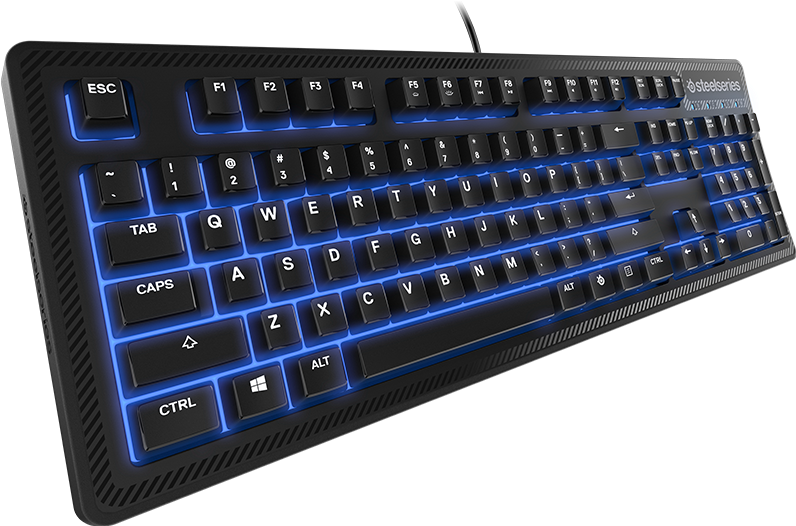 Products >keyboards >apex - Steelseries 64435 Apex 100 Gaming Keyboard (1050x600), Png Download