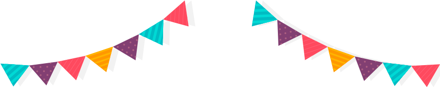 Banderines Png - Birthday Png Transparent Background (900x370), Png Download