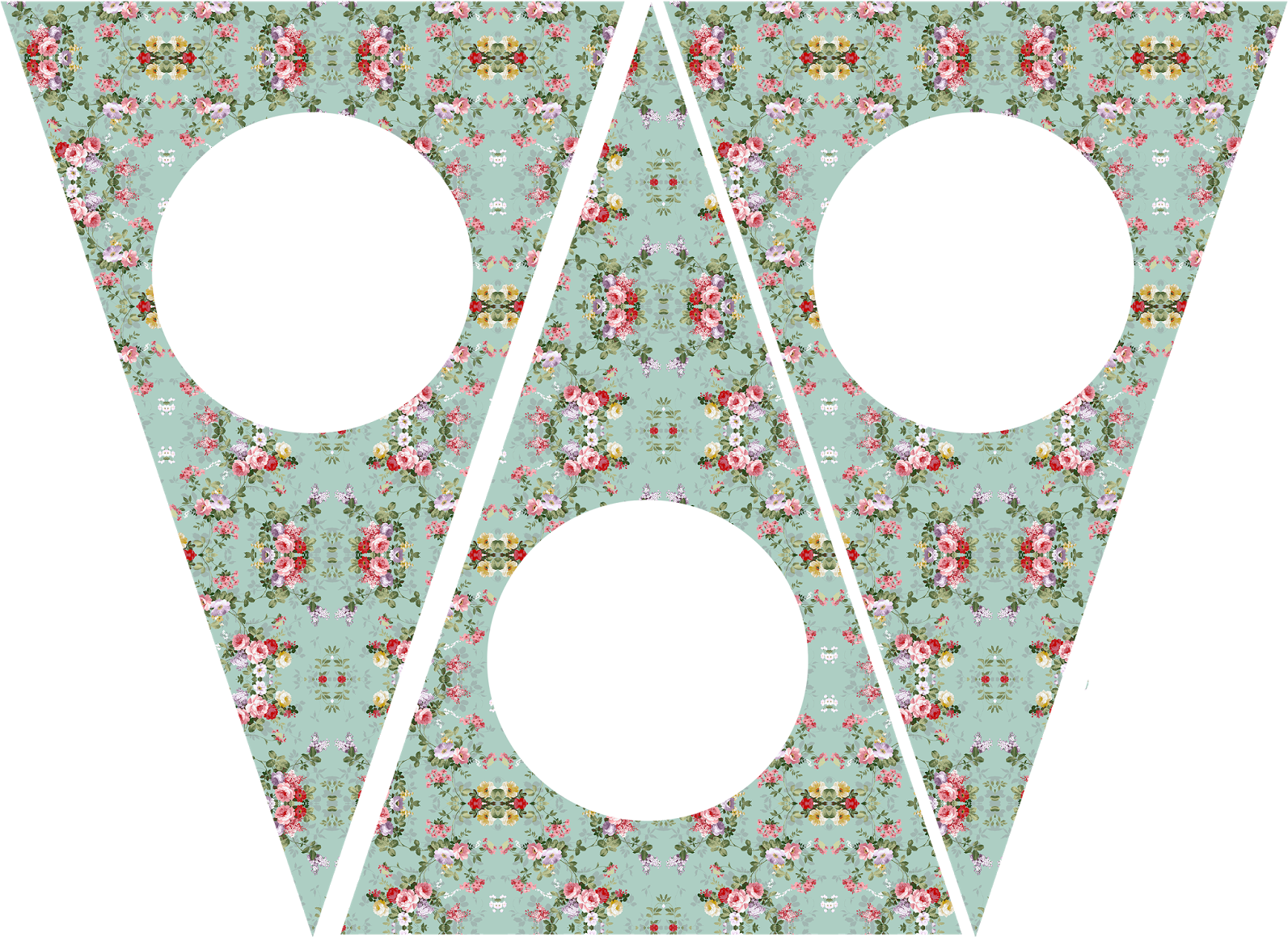 Les Conte Que Me Encantan Los "banderines\ - Flower Pattern (1600x1287), Png Download