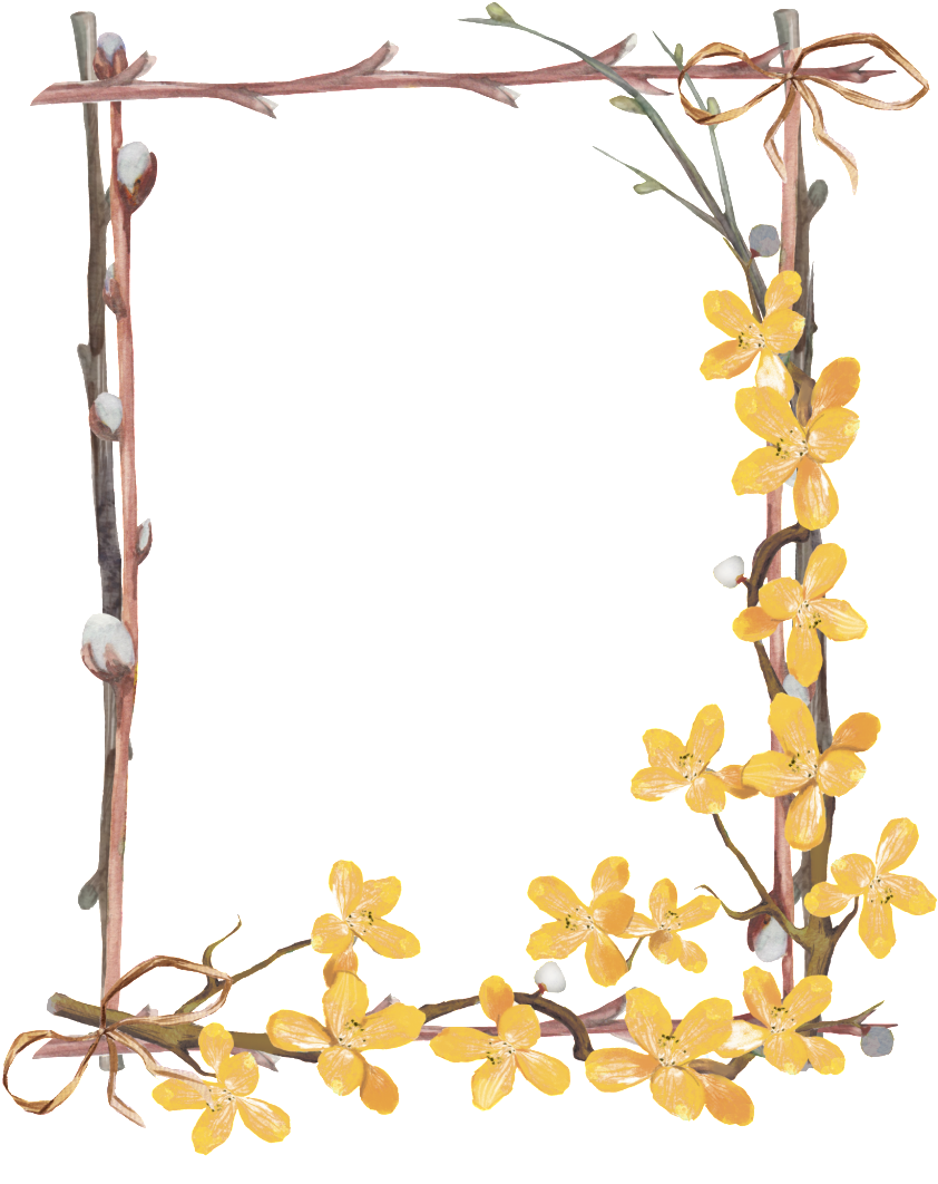 Png De Borda De Pequena Flor - Hd Small Flower Border (1024x1223), Png Download