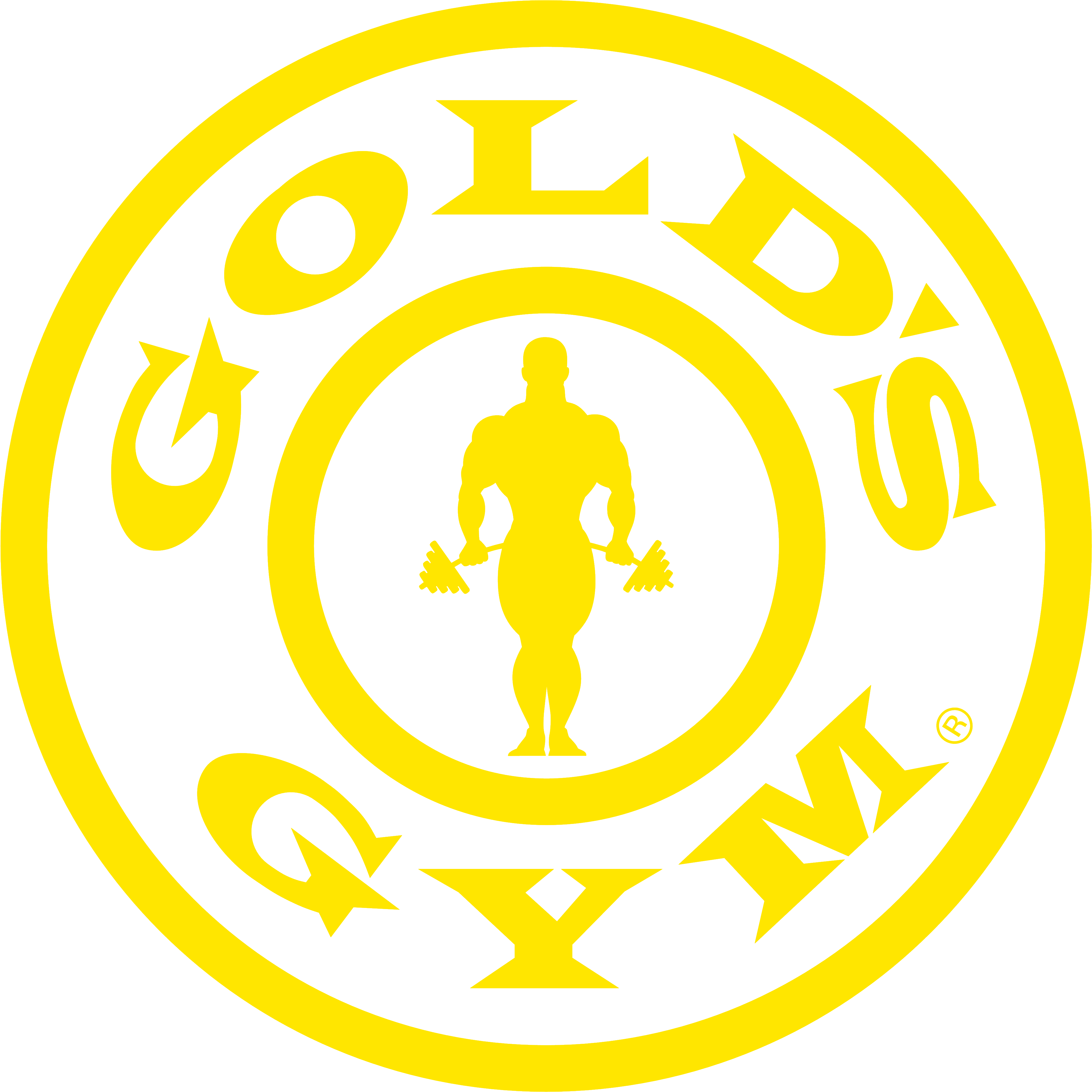 Gold's Gym Logo - Gold's Gym White Logo (4000x4120), Png Download