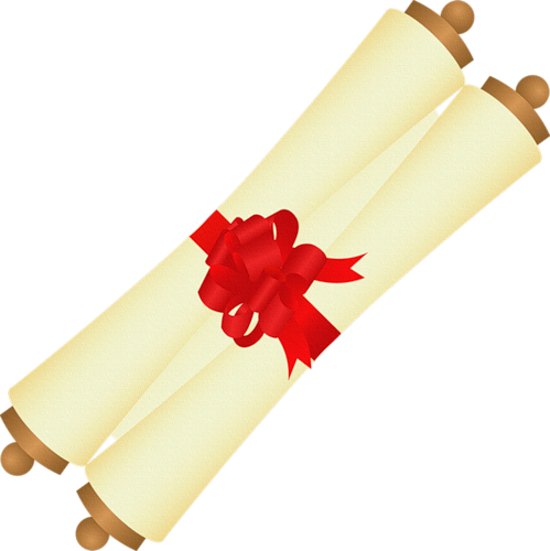 Jul082 - Pergamino De Graduación Animado (499x500), Png Download