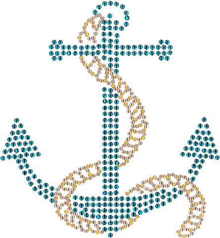Designs Isaacs Smaquabraqua Anchor - Nautical Rope Png (500x480), Png Download