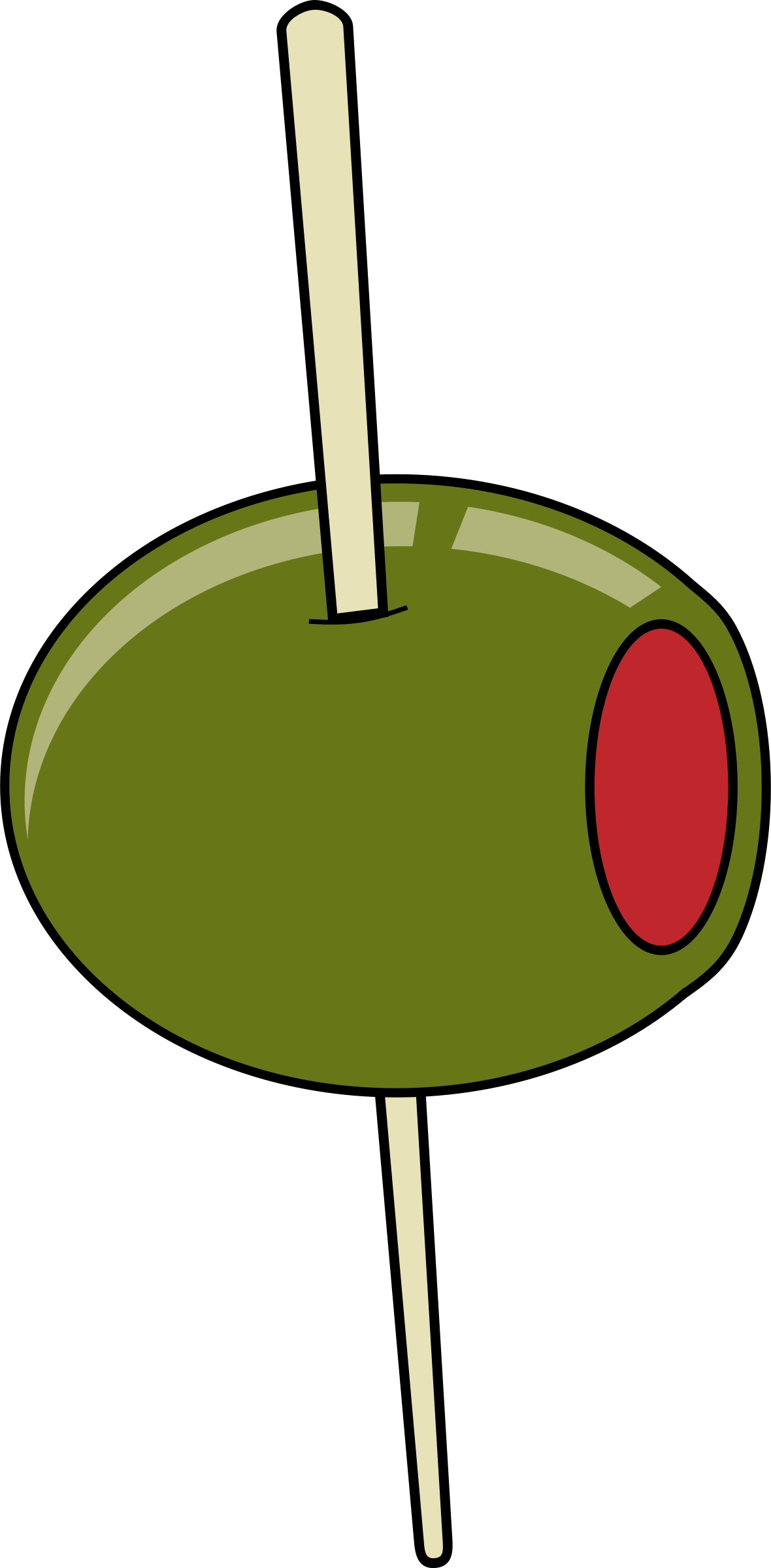 This Free Icons Png Design Of Green Olive On A Toothpick (1180x2400), Png Download