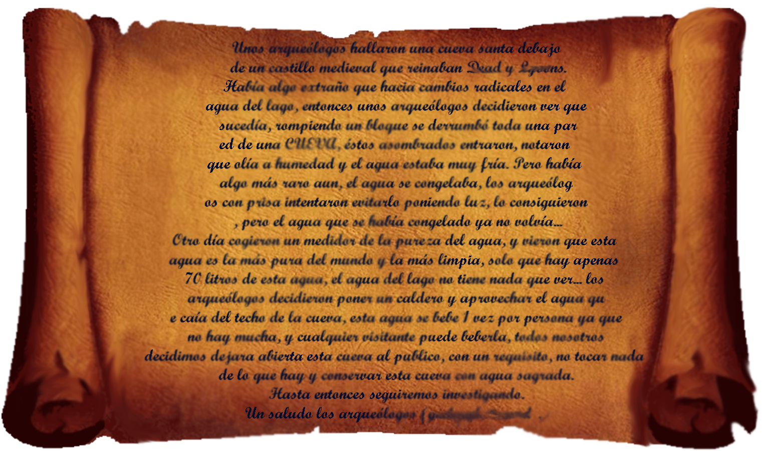 Pergamino En Una Botella , En Una Cueva Que Ni Siquiera - Greatest Salesman Scrolls (1680x987), Png Download