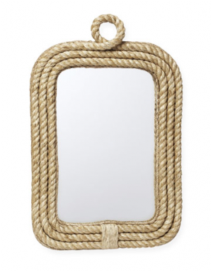 Rope Frame, Rope Mirror, Diy Mirror, Nautical Nursery - Pendant (430x380), Png Download
