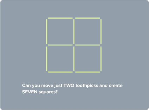 Toothpick Squares - Drawing (490x363), Png Download
