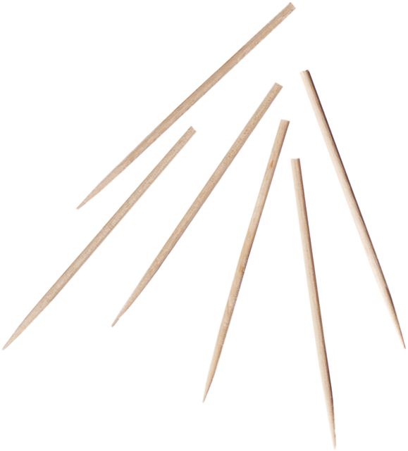 Biodore® Cocktail Sticks, Cocktail Stick, Wood, 60mm, - Plywood (640x640), Png Download