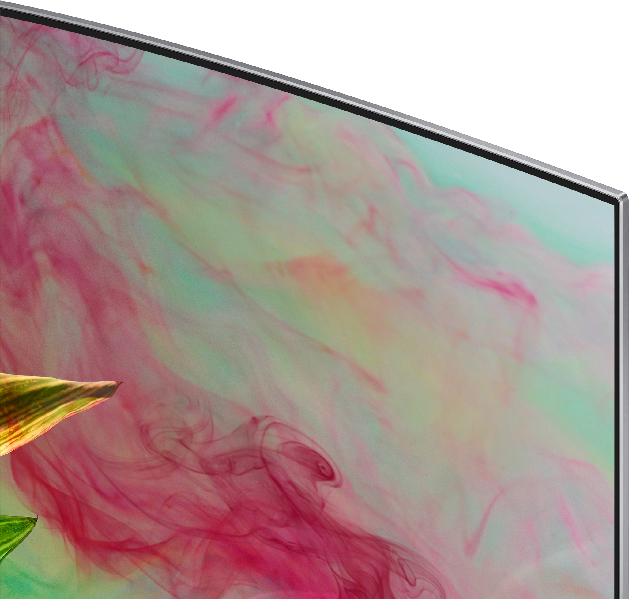 Samsung 55" Curved 4k Uhd Hdr Qled Smart Tv - Quantum Dot Display (3000x2000), Png Download