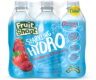 Fruit Shoot Sparkling Hydro (410x450), Png Download