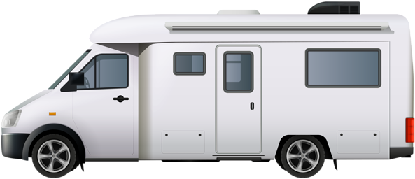 Picture Library Library Motorhome Campervan Png Clip - Recreational Vehicle (600x261), Png Download