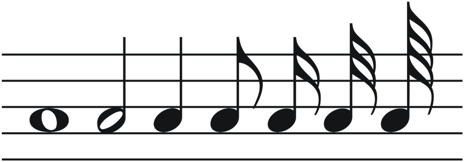 Music Notes Png - Notes Svg (960x355), Png Download