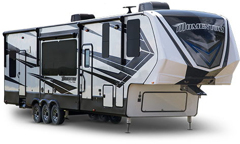 M Class Exterior New2 - 2019 Momentum Toy Hauler (480x286), Png Download