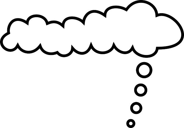 Cloud, Thinking, Clouds, Thought, Speech, Think, Talk - Comic Cloud (640x447), Png Download