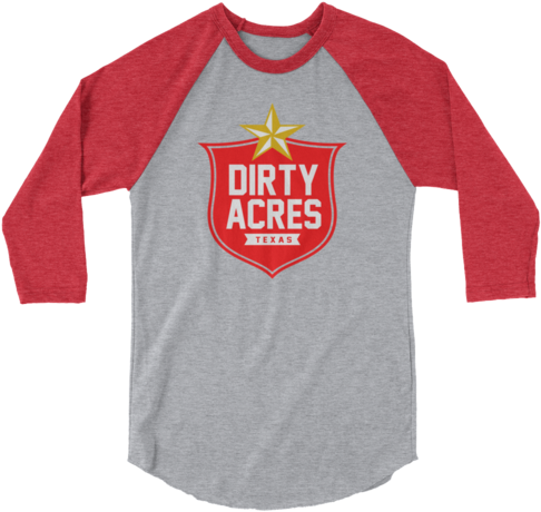 Lone Dirty Acres 3/4 Sleeve Raglan Shirt - At-at 3/4 Sleeve (500x500), Png Download