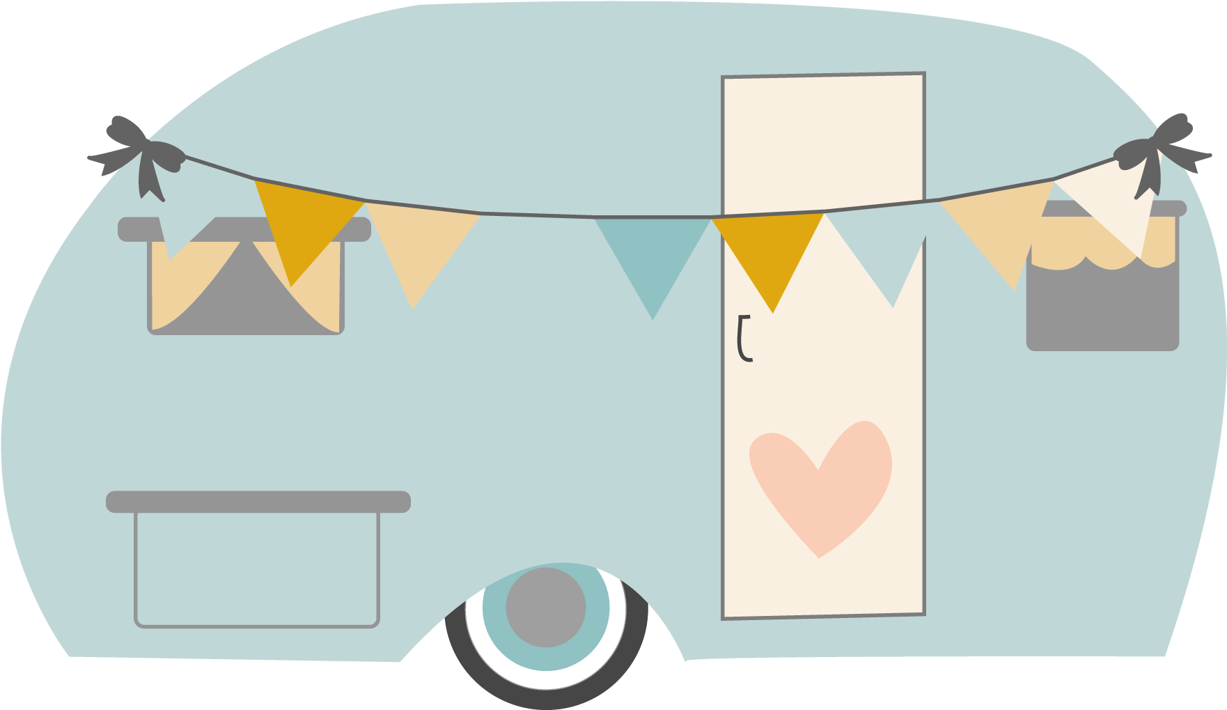 My New Blog Follow Along As I - Vintage Camper Clipart Png (1800x1800), Png Download