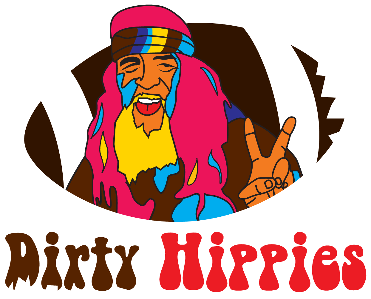 Uniform Clipart Dirty - Hippies Logo (1280x1039), Png Download