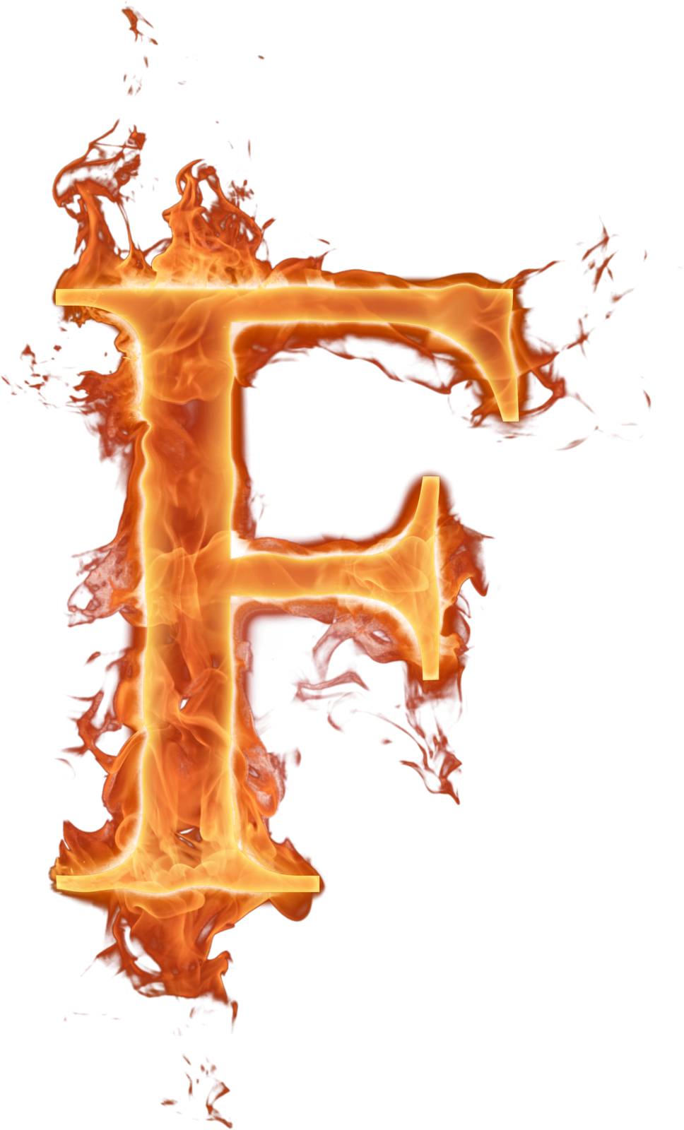 Visite A Galeria De Alfabetos Clicando Aqui Info - Fire Letters Png F (968x1600), Png Download