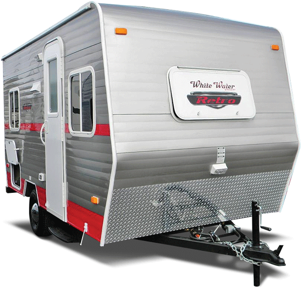 Looking For A Nostalgic Rv Experience But Don't Want - White Water Retro Trailer (1000x807), Png Download