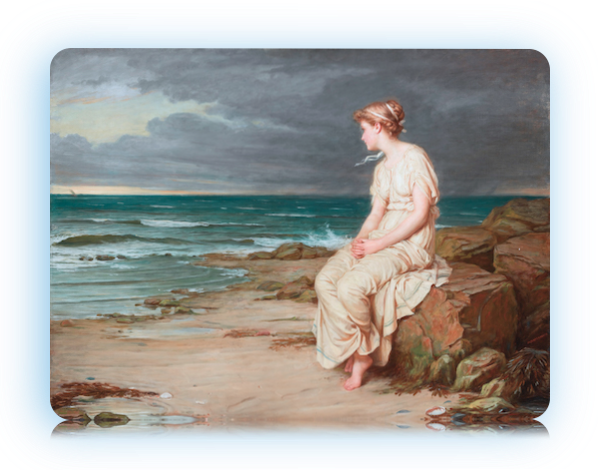 Próspero Miranda Y Ferdinando De “la Tempestad” De - John William Waterhouse (598x470), Png Download