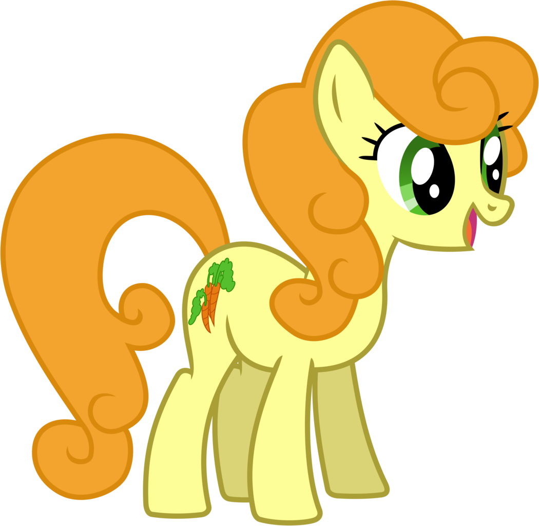 Golden Harvest Vector - My Little Pony Carrot (1050x1024), Png Download