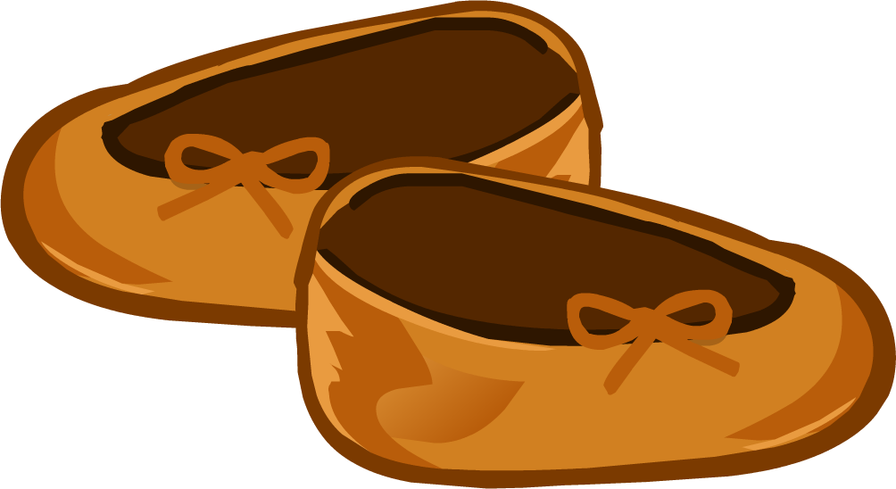 Harvest Orange Slippers - Club Penguin Slippers (1004x548), Png Download