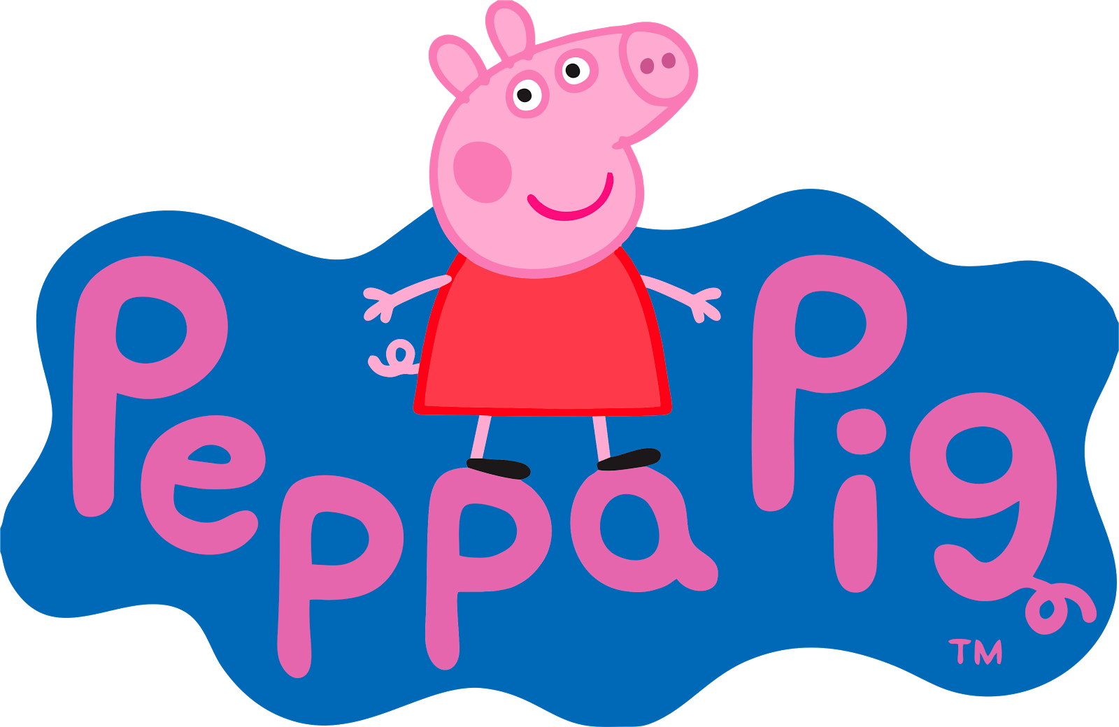 Peppa Pig - Peppa Pig Logo Png (1600x1040), Png Download