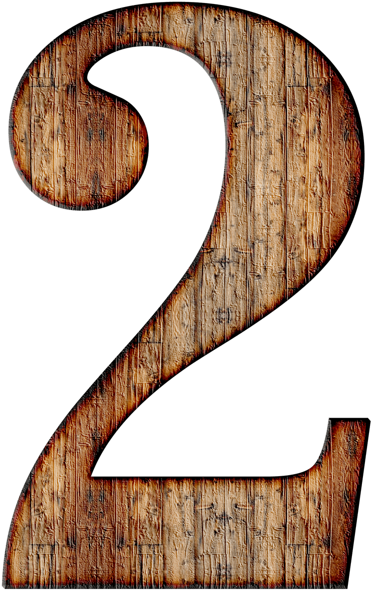 Descargar - Number 2 Wood Png (810x1280), Png Download