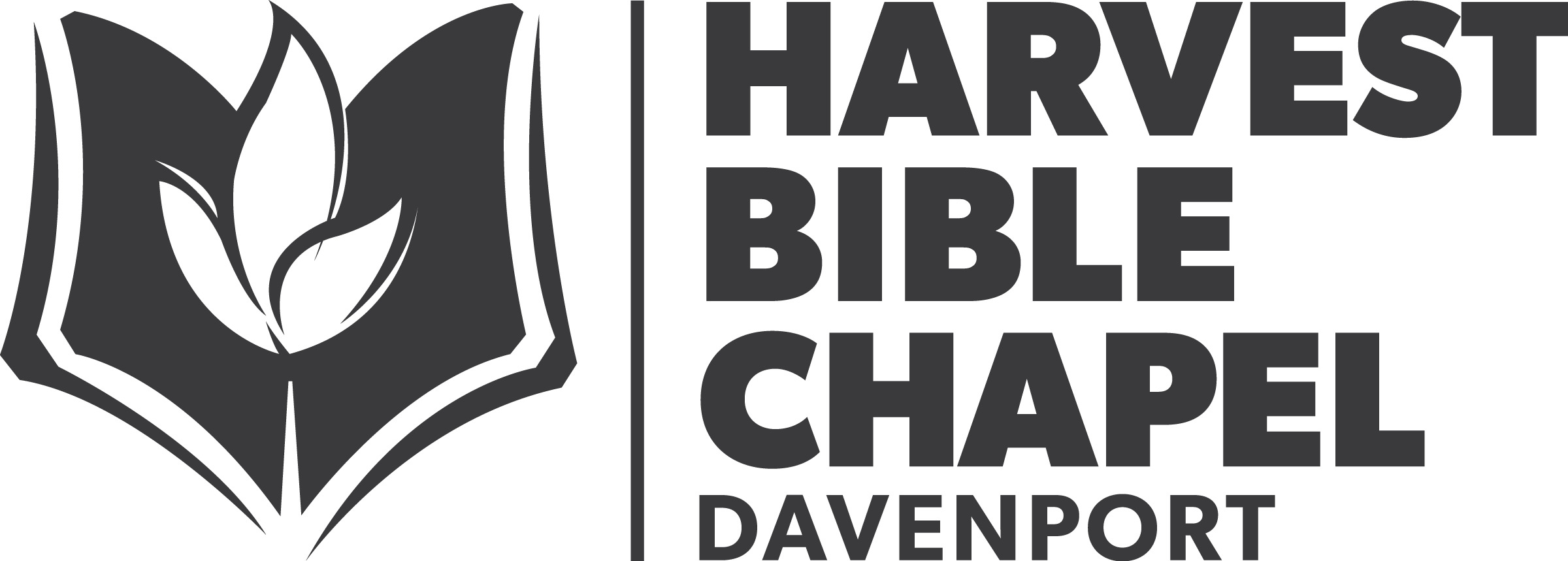 Harvest Bible Chapel Davenport - Harvest Bible Chapel Logo (2400x859), Png Download