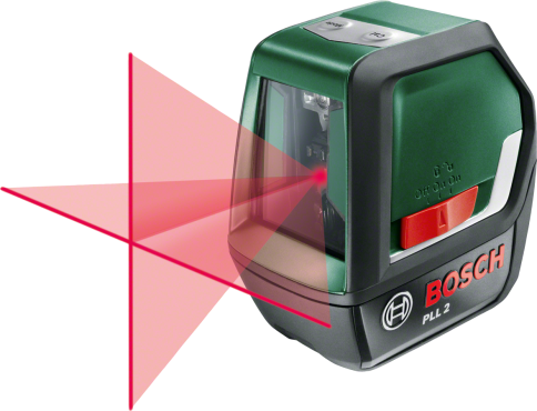 Cross Line Laser Pll - Bosch Pll2 Self-levelling Cross Line Laser Level & (484x370), Png Download