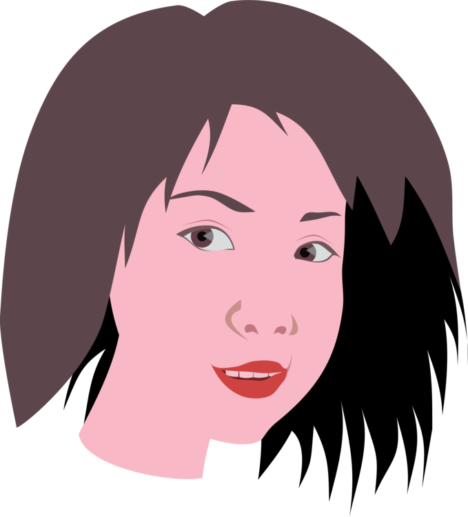 This Free Clipart Png Design Of Asian Woman (540x596), Png Download