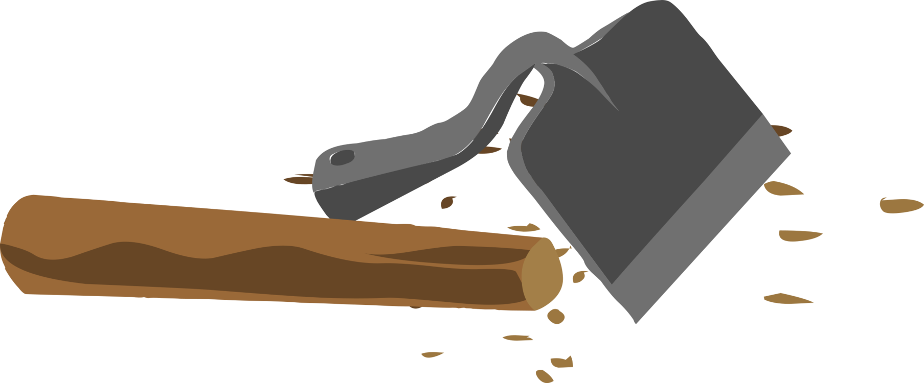 Hoe Shovel Tool Computer Icons Pickaxe - Portable Network Graphics (1807x750), Png Download