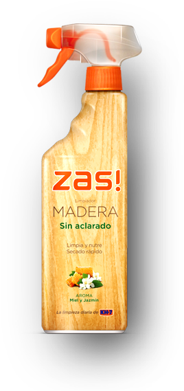 Zas Madera - Zas Limpiador Con Pistola 750 Ml. Salones Y Comedores (600x600), Png Download