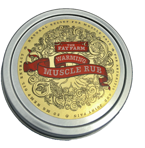 The Fay Farm Hoe Warming Muscle Rub - Fay Farm's Organic Healing Hemp Salve - 3.0 Oz (522x508), Png Download