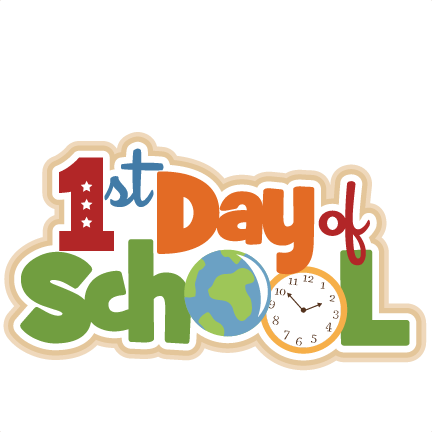 1st Day Of School Scrapbook Title Svg Cutting Files - First Day Of School 2018 2019 (432x432), Png Download