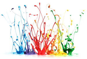 Colores - Colours Paint Splash (300x205), Png Download