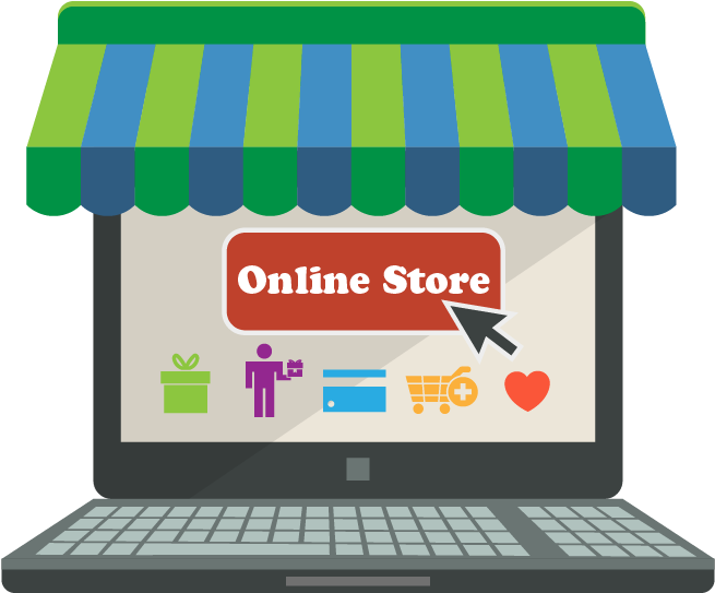 Online Stores (683x572), Png Download