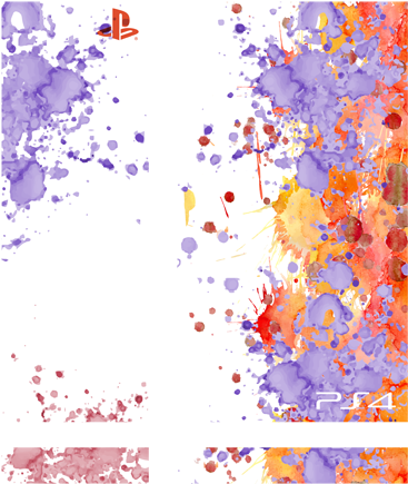 Vinilo Para Ps4 Manchas De Pintura - Reading Is Beautiful - Splash Canvas Print - Small (374x441), Png Download
