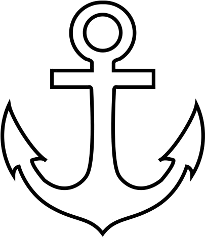 Anclas En Png - Dibujo De Un Ancla (500x500), Png Download
