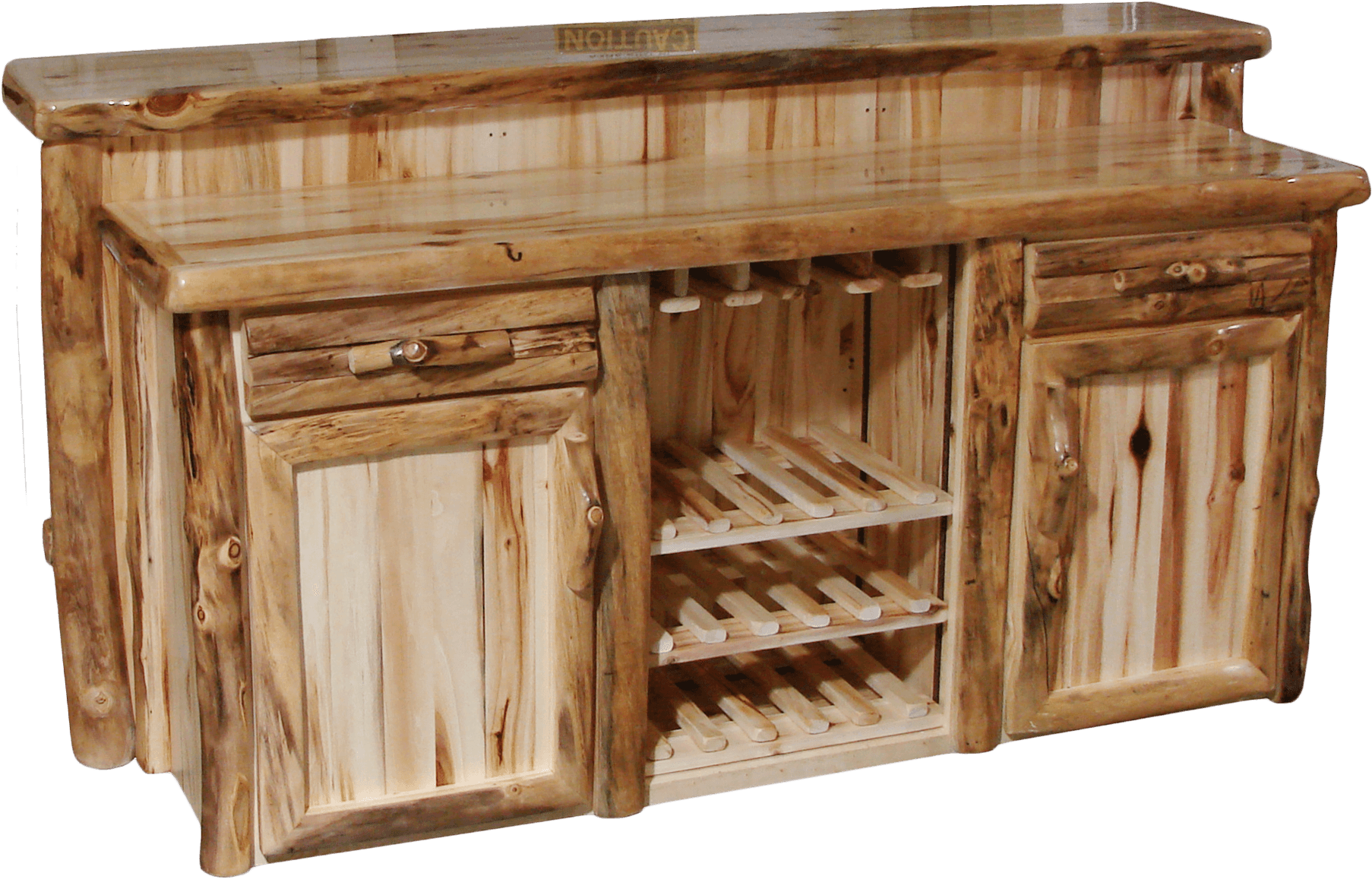 Aspen Log Deluxe Staggered Bar (1813x1753), Png Download