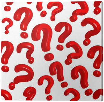 Cuadro En Lienzo Signos De Interrogación • Pixers® - Otazniky Tapeta (400x400), Png Download