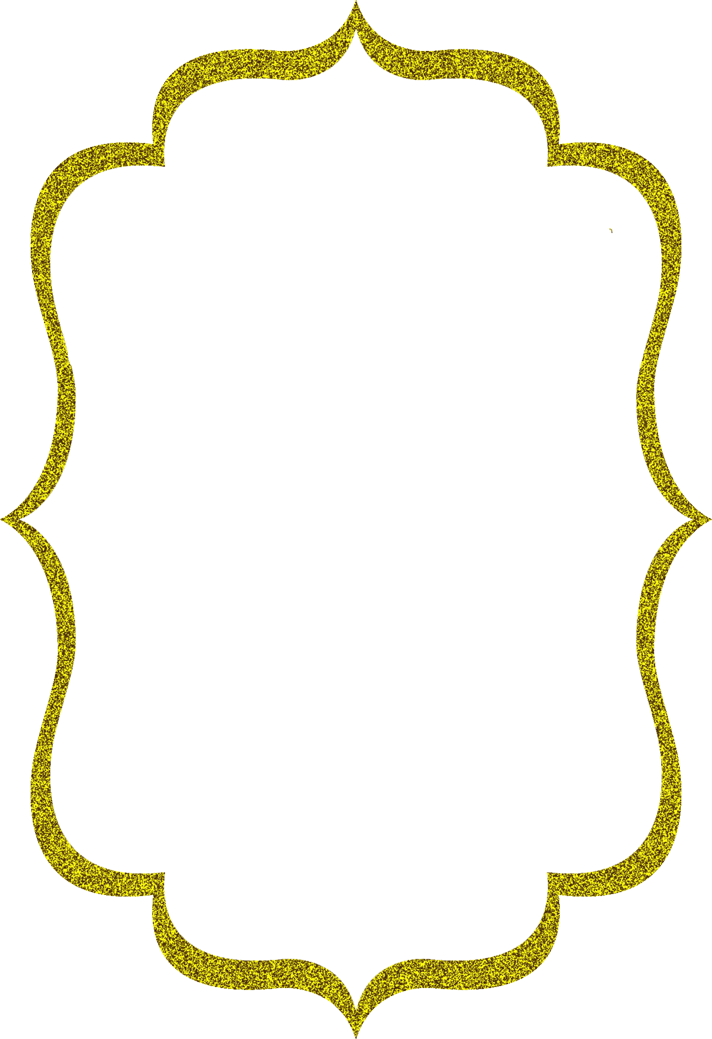 Gold Sparkles Png Download - Gold Glitter Frame Png (1440x2100), Png Download