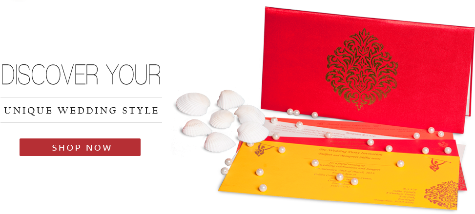 Hindu Wedding Cards - Wedding (980x448), Png Download