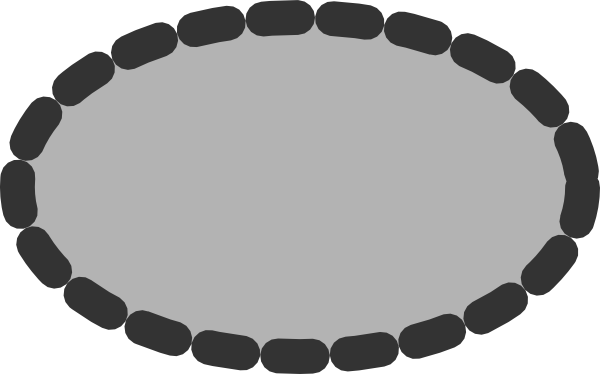 How To Set Use Ellipse With Dotted Line Clipart (600x374), Png Download